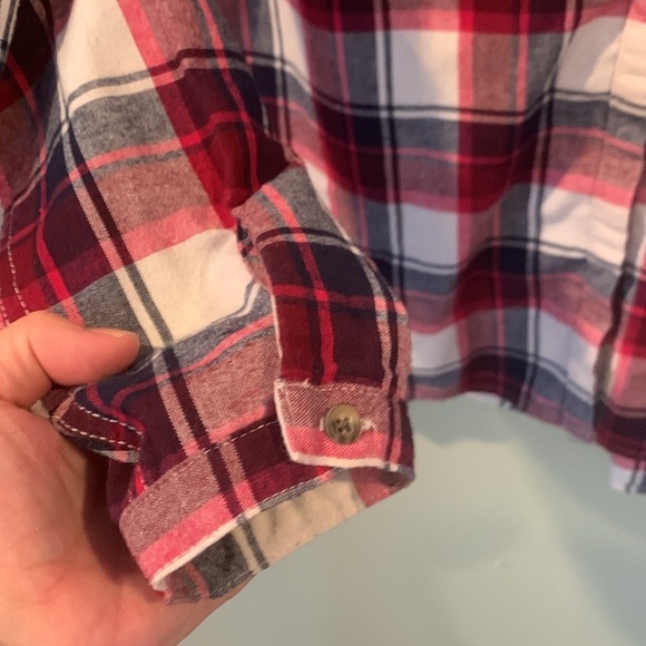 Craghoppers Red Plaid Button Down Shirt Women’s Size 12 Extra Large - Picture 6 of 8